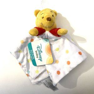 Disney Baby Buddy Winnie the Pooh Polka Dots Security Blanket Plush Lovey NWT
